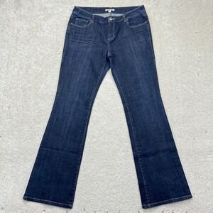 CAbi Jeans Womens 10 Blue Dark Wash Mid Rise‎ Bootcut Stretch Denim Classic